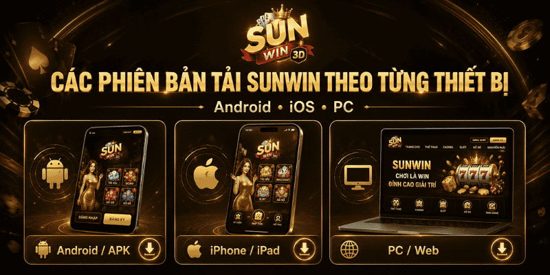 Các phiên bản Sunwin theo từng thiết bị