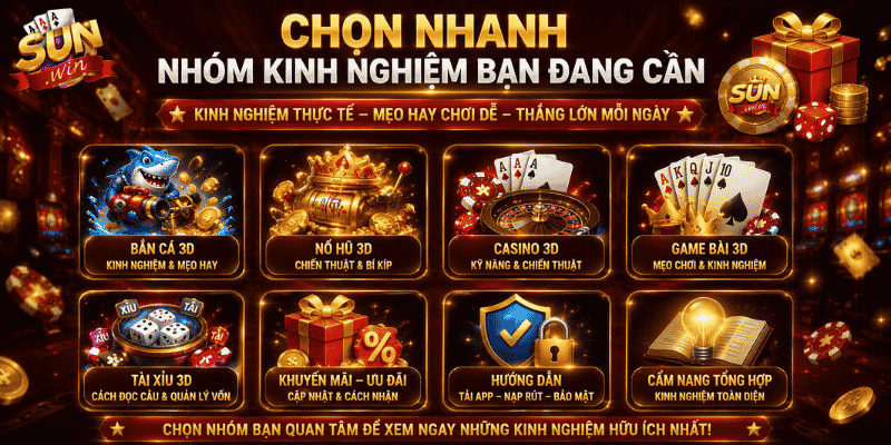 Chọn nhanh nhóm kinh nghiệm bạn đang cần