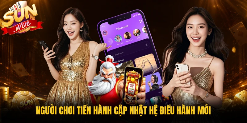 Người chơi tiến hành cập nhật hệ điều hành mới